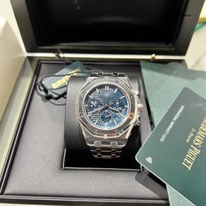 2023 New Audemars Piguet Royal Oak Selfwinding Chronograph Blue Dial Steel 38mm