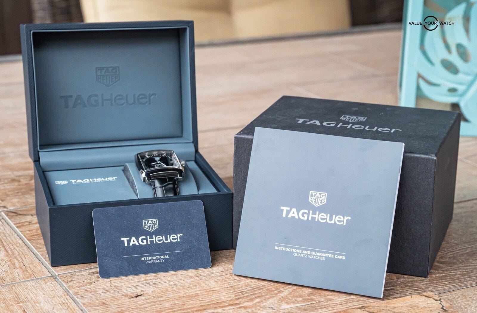 超歓迎された Quartz Dial Black Monaco Heuer Tag 37 Box Complete 2021 mm ラッピング・包装