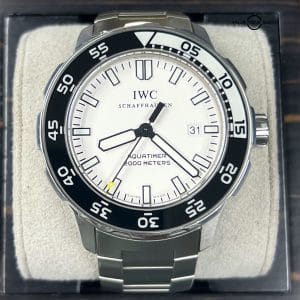 IWC Aquatimer Automatic IW356806 44mm White Dial 2 Straps BOXES!