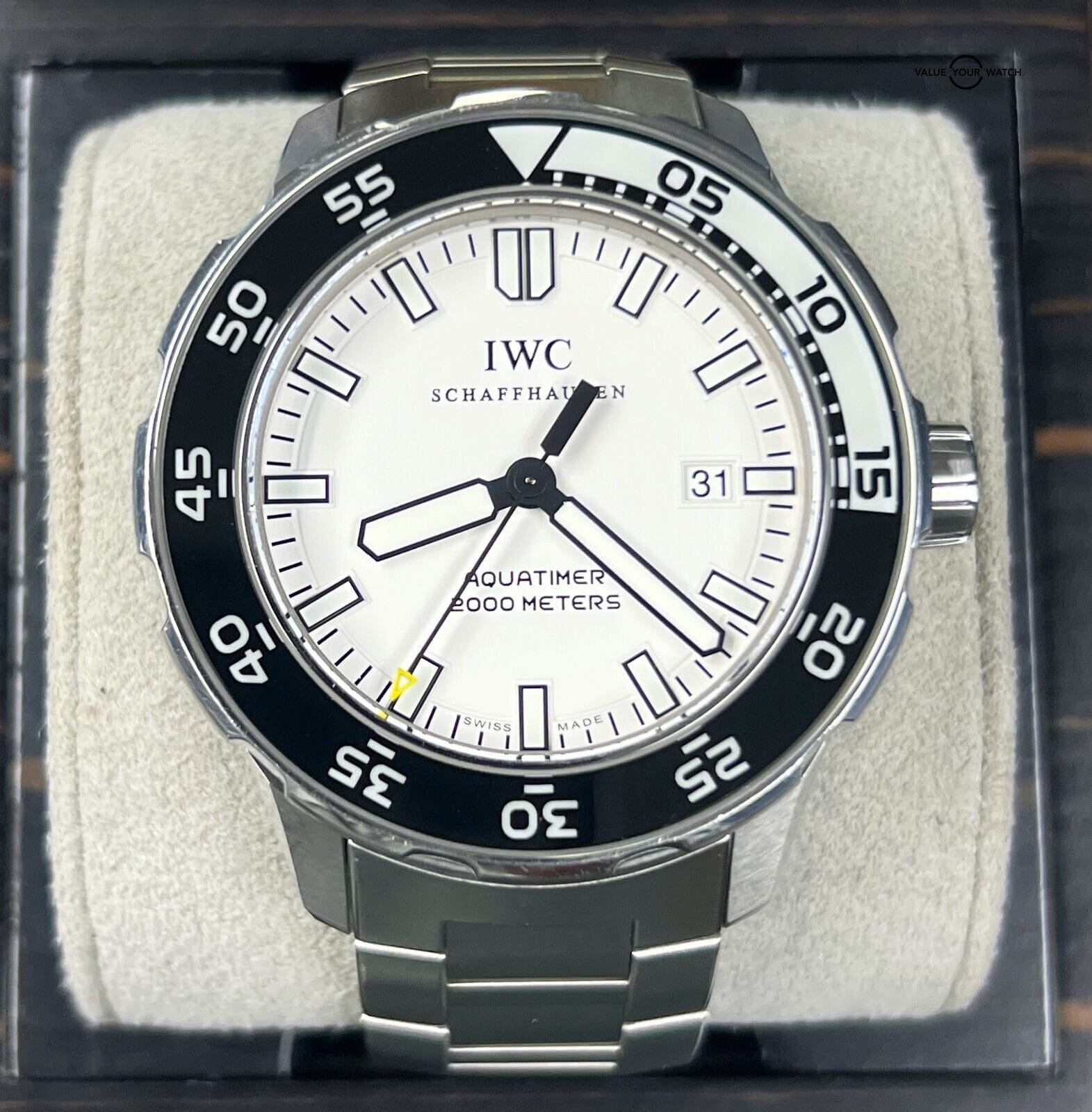 IWC Aquatimer Automatic IW356806 44mm White Dial 2 Straps BOXES!