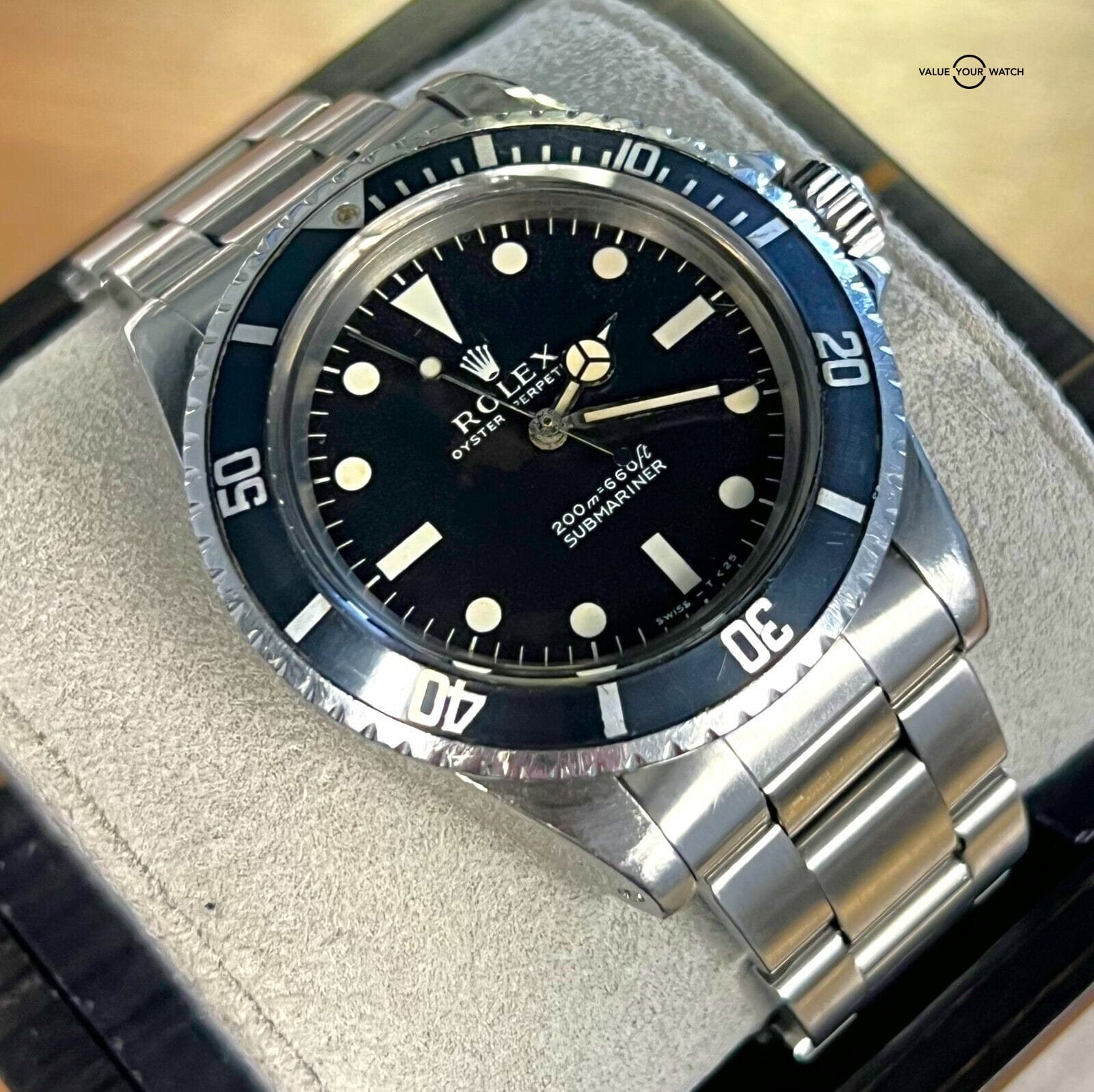 1969 Rolex Submariner No Date 5513 Meters First Matte Dial!