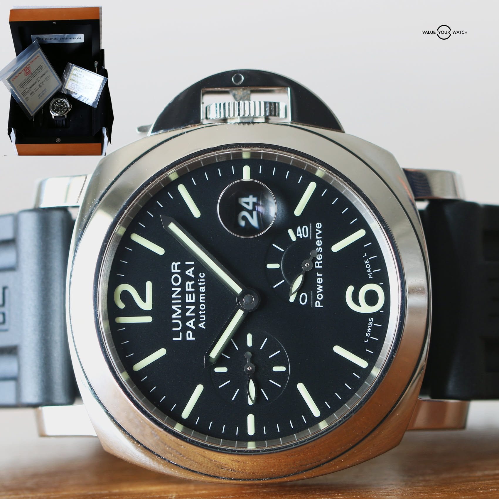 Panerai Luminor Power Reserve Date Auomatic Full set PAM00090 PAM090