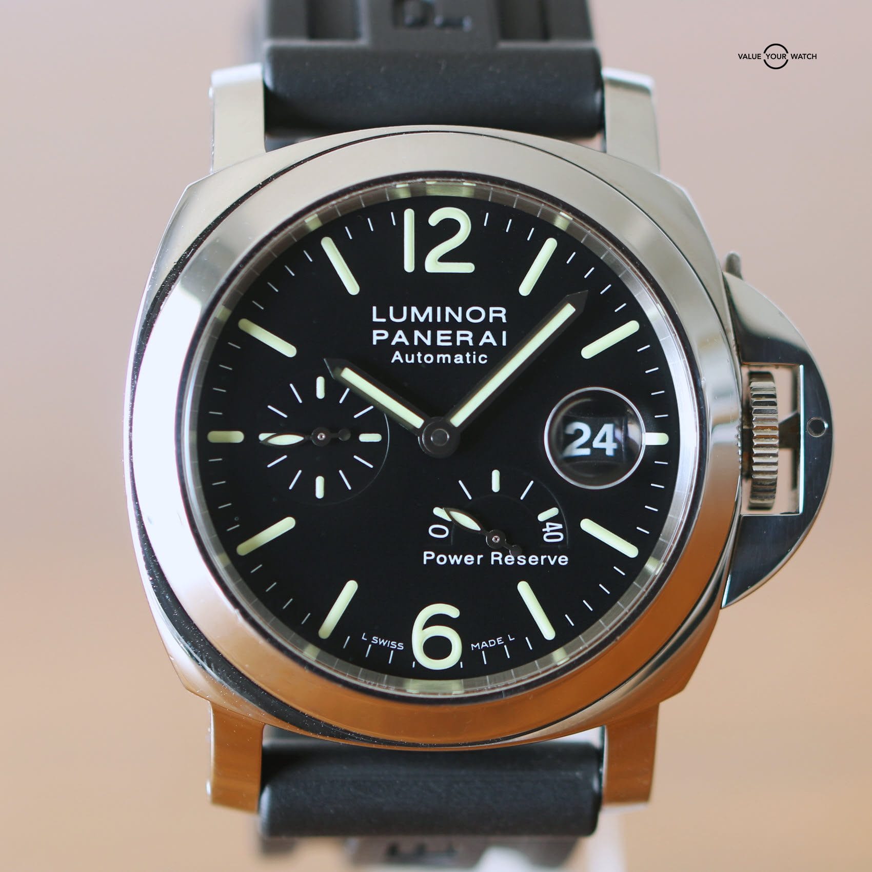 Panerai Luminor Power Reserve Date Auomatic Full set Intl’ Ship PAM00090 PAM090 - Image 2