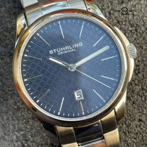 Stuhrling Original Symphony Dress Watch Quartz 3970 w/ Box And Papers