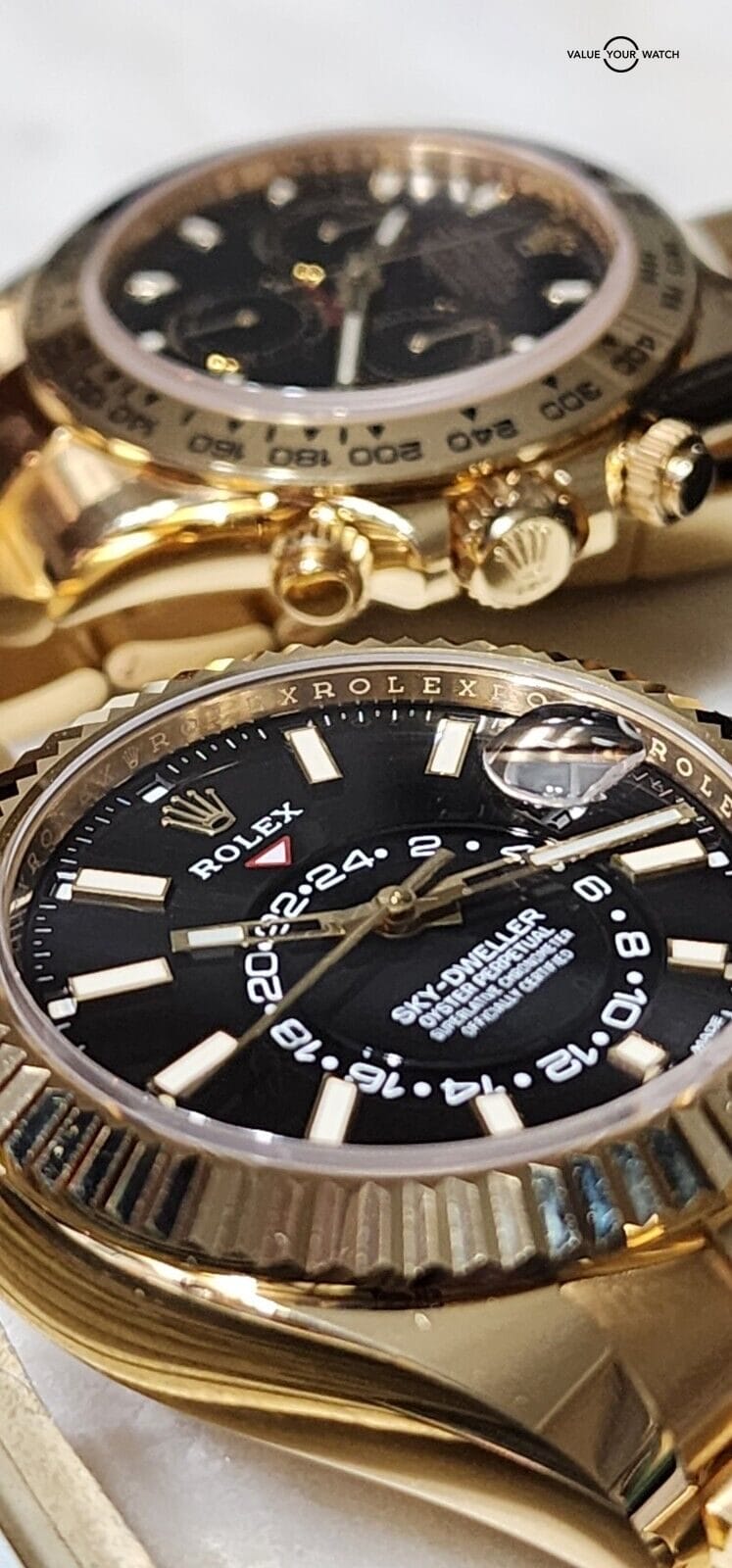 ROLEX SKY-DWELLER 326938 18K Gold Oyster Braclet, Back Dial-Complete Set - Image 4