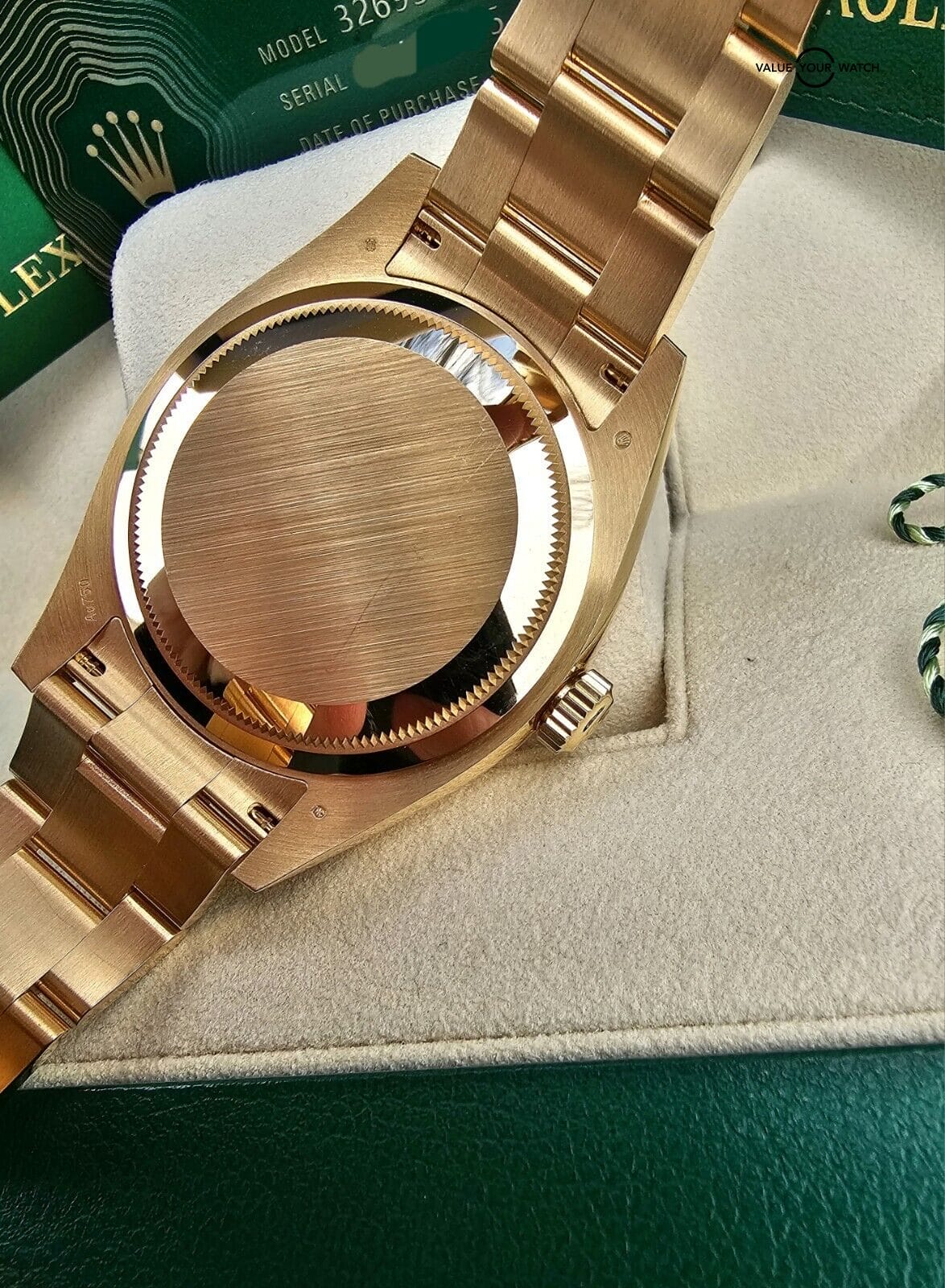 ROLEX SKY-DWELLER 326938 18K Gold Oyster Braclet, Back Dial-Complete Set - Image 11