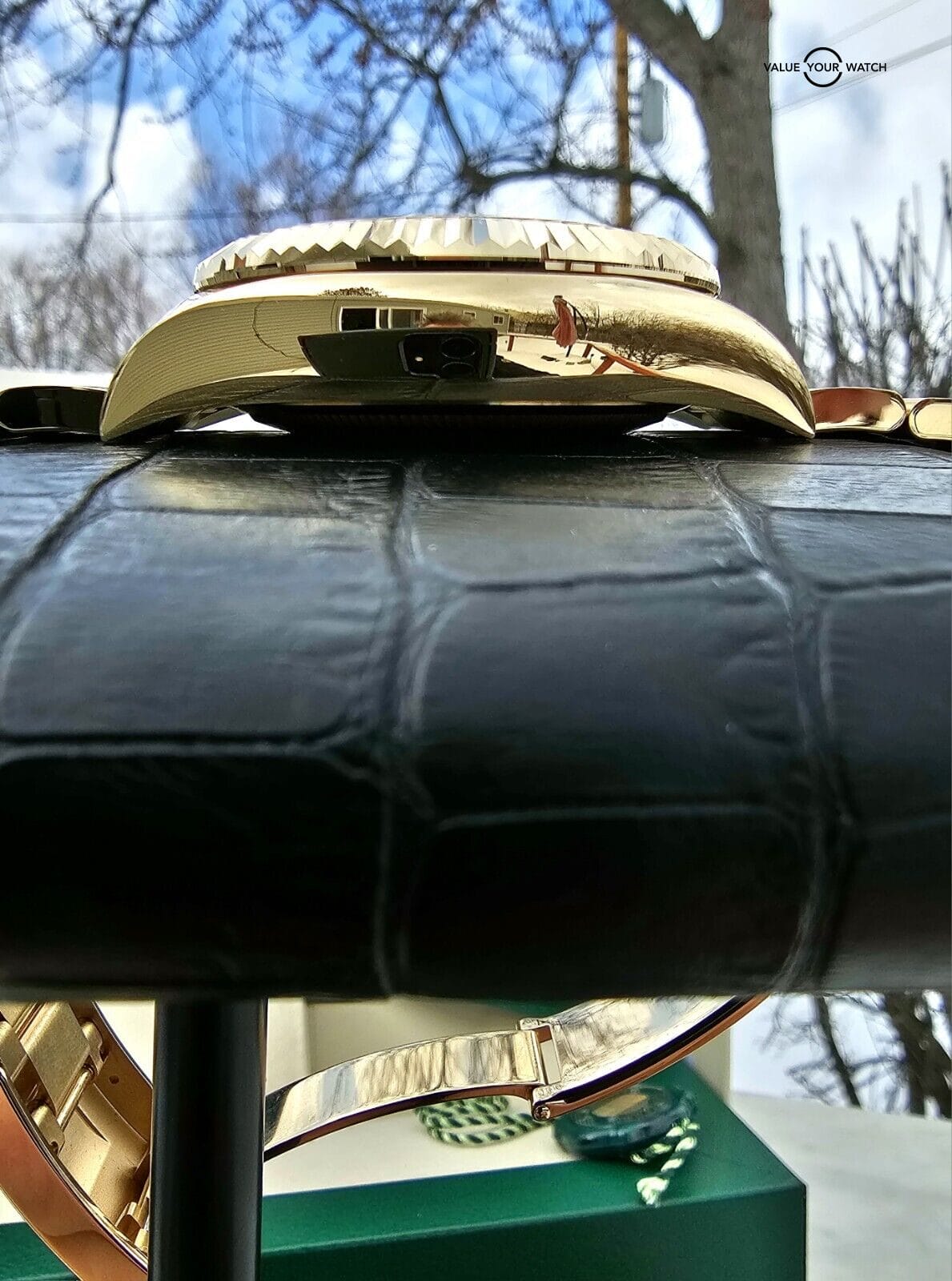 ROLEX SKY-DWELLER 326938 18K Gold Oyster Braclet, Back Dial-Complete Set - Image 12