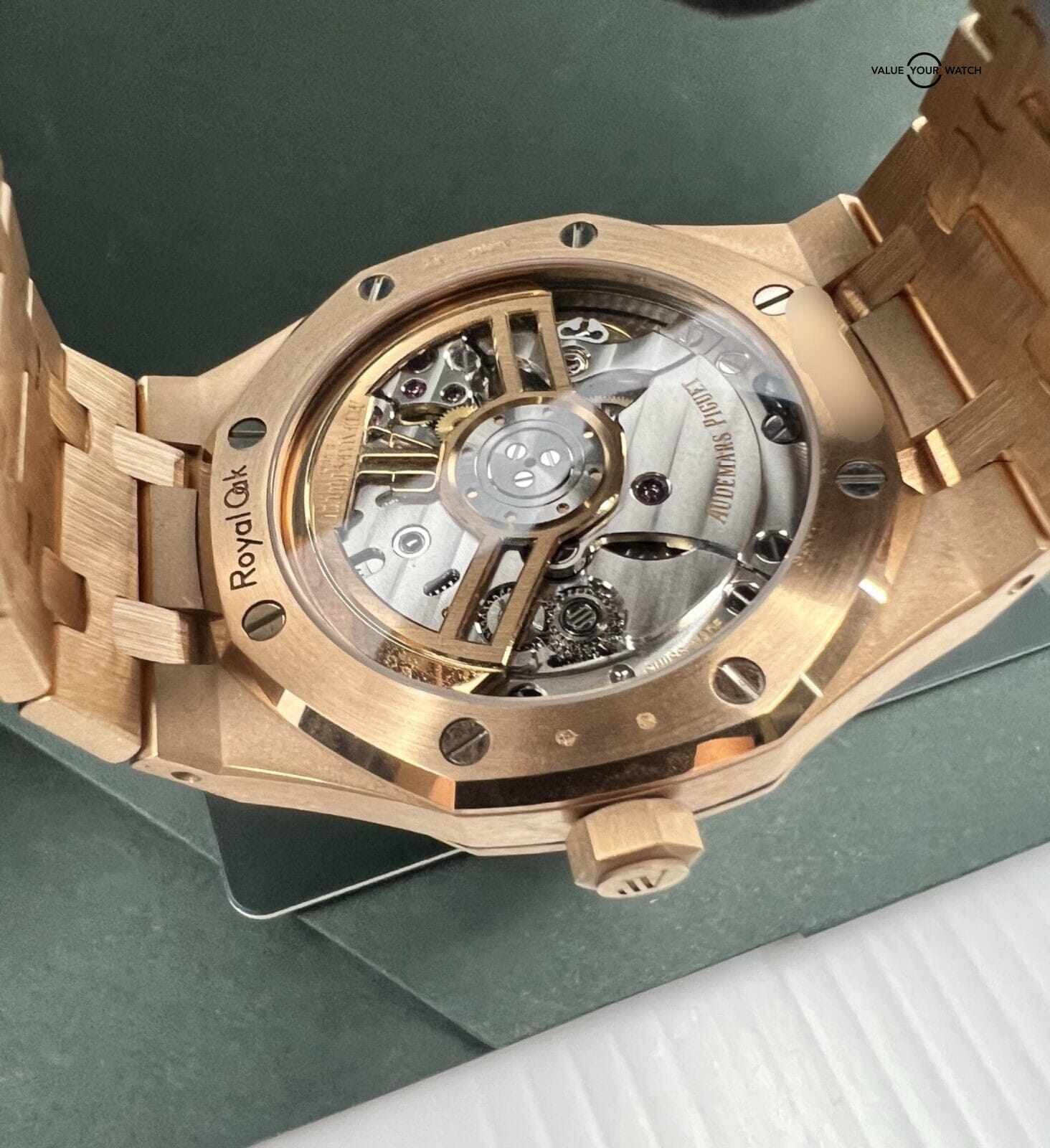 2023 MINT Audemars Piguet Royal Oak Rose Gold Blue Dial 15510OR - Image 4