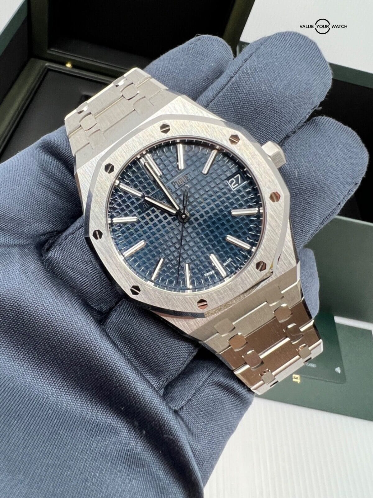 2023 October New Complete Set AP Audemars Piguet Royal Oak Blue Dial ...