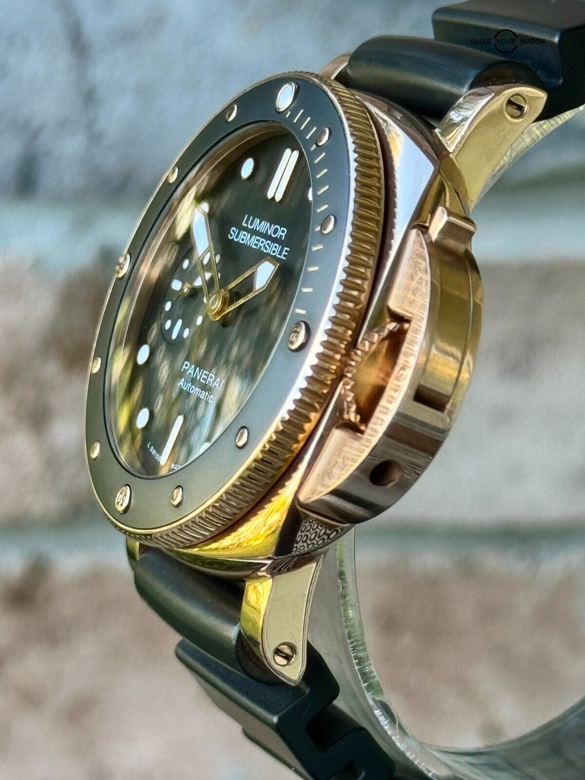 Panerai submersible rose gold hotsell