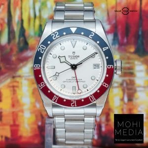 2023 TUDOR Black Bay Pepsi White Opaline w/Stickers 41mm M79830RB-0010 FULL SET