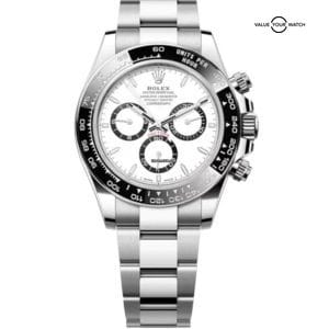 New Release 2023 Panda Rolex Ceramic Daytona Steel White Dial 126500LN