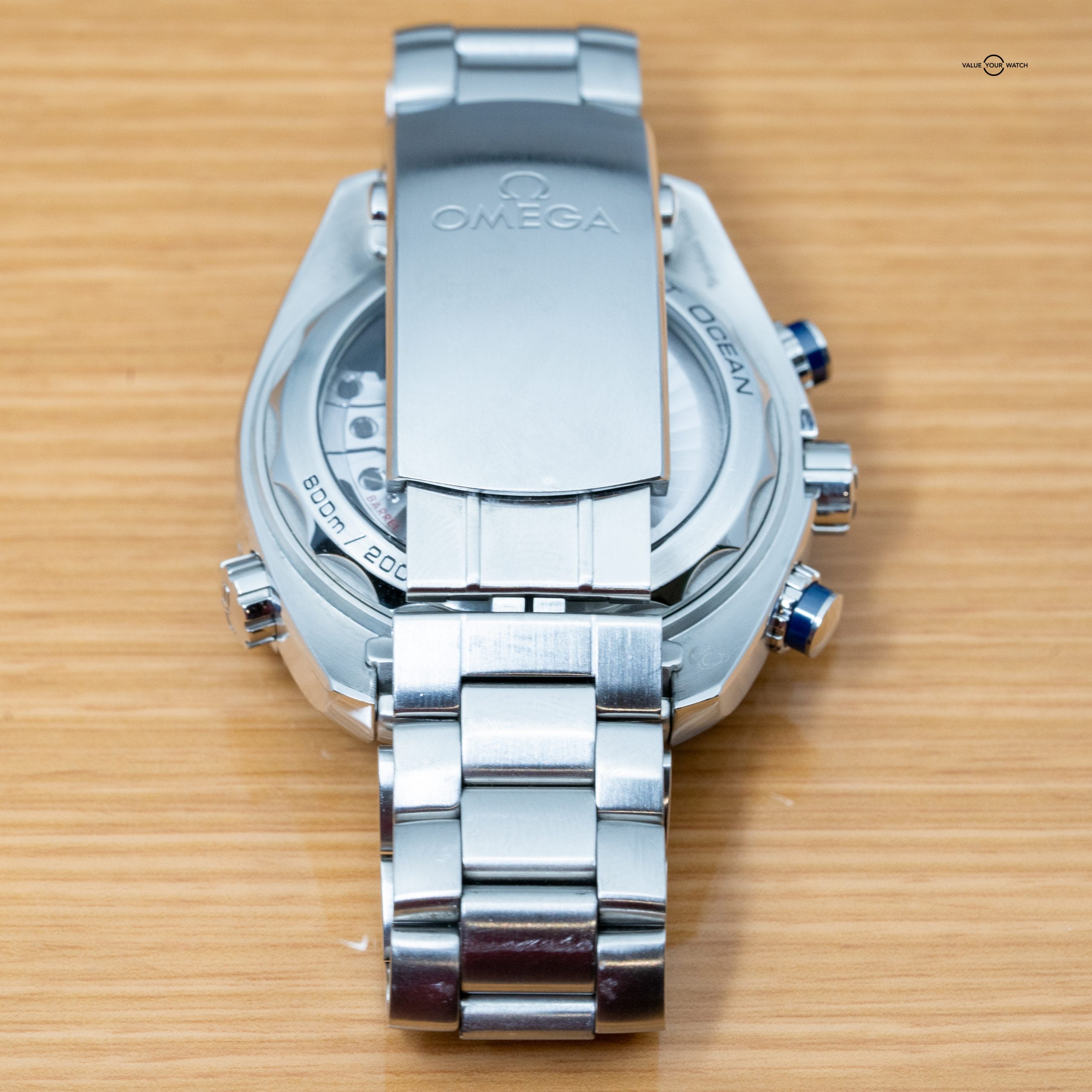 OMEGA Seamaster Planet Ocean Chronograph 600M 45.5mm Automatic Chronometer Steel Blue Dial - Image 8