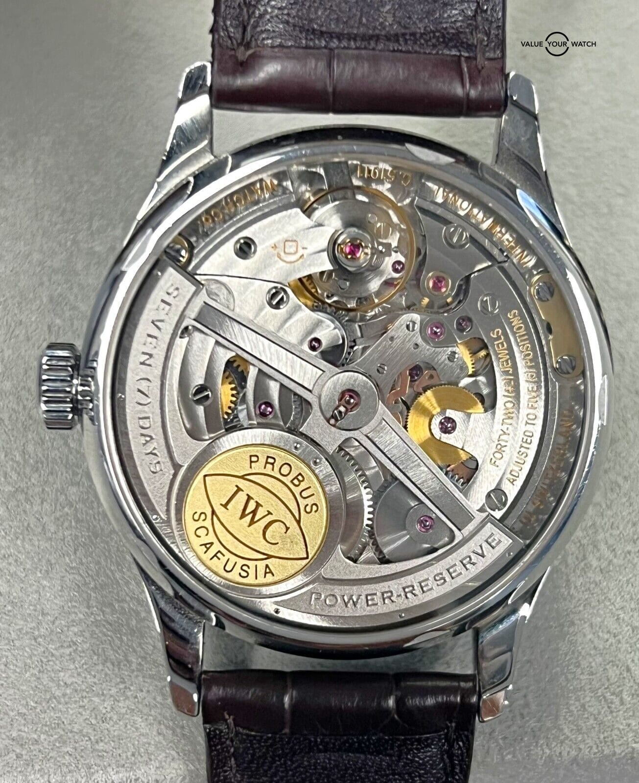 IWC Portuguese Automatic 7 Day Reserve Silver Dial IW5001-14! - Image 9