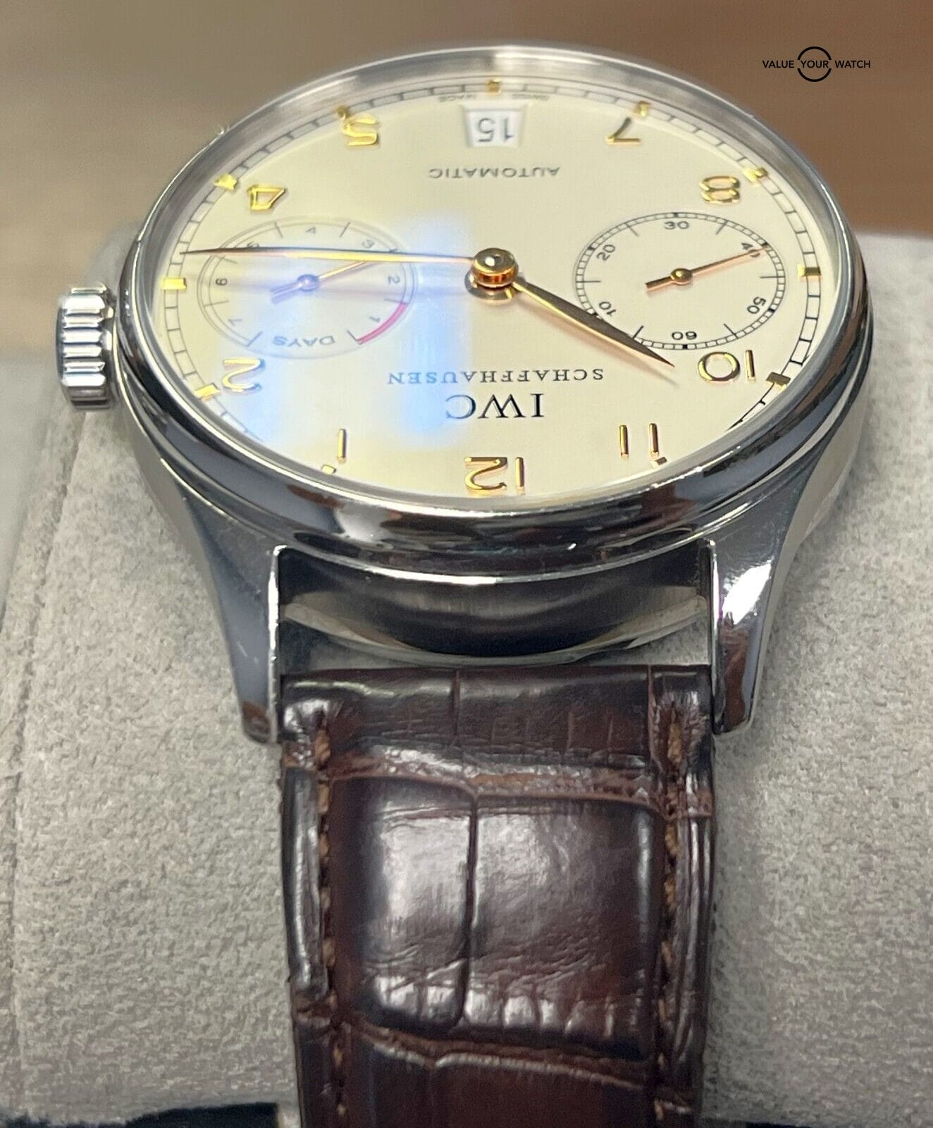 IWC Portuguese Automatic 7 Day Reserve Silver Dial IW5001-14! - Image 13