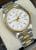 Rolex Oyster Perpetual Date 1500 White Dial Two Tone 34mm!