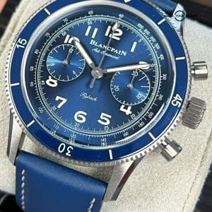 NEW 2023 Blancpain Air Command Flyback Chronograph AC02-12B40-63B Blue Dial!