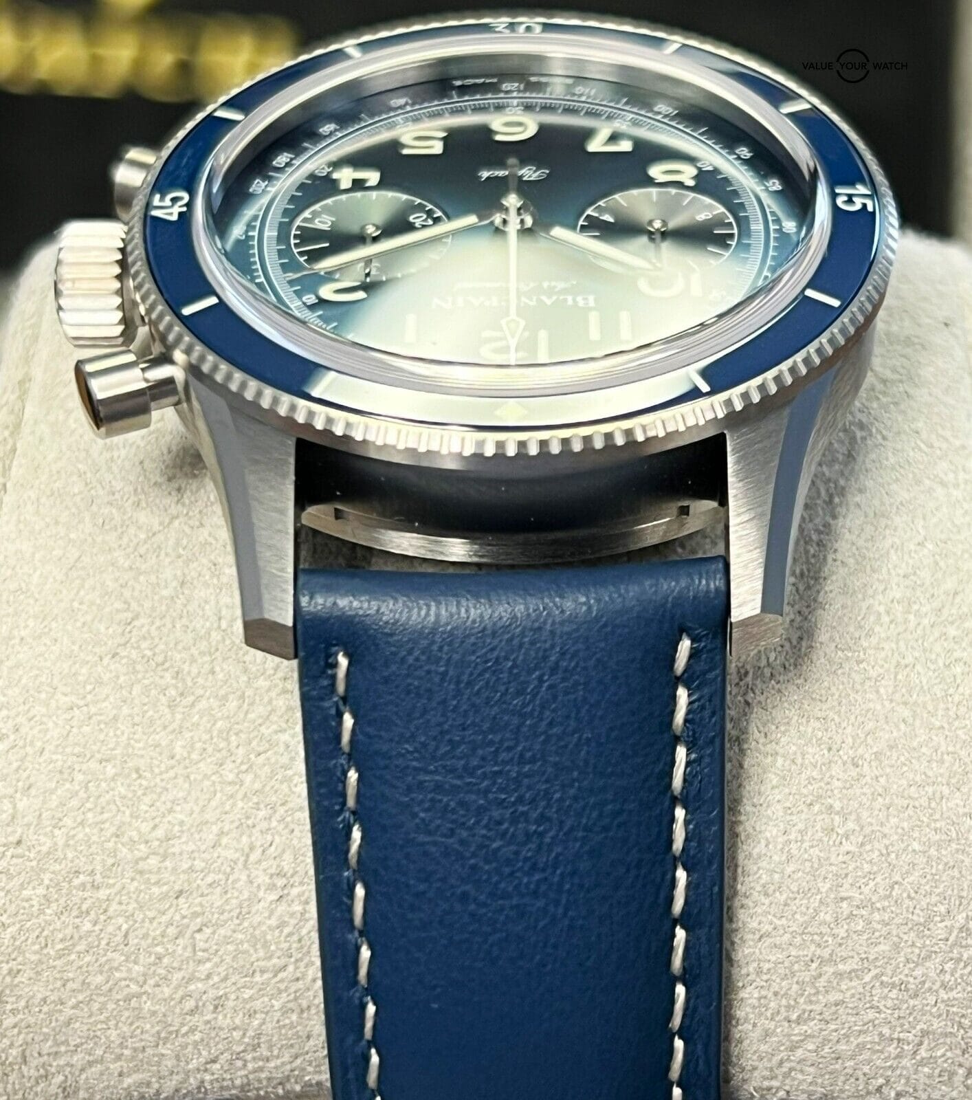 NEW 2023 Blancpain Air Command Flyback Chronograph AC02-12B40-63B Blue Dial! - Image 7