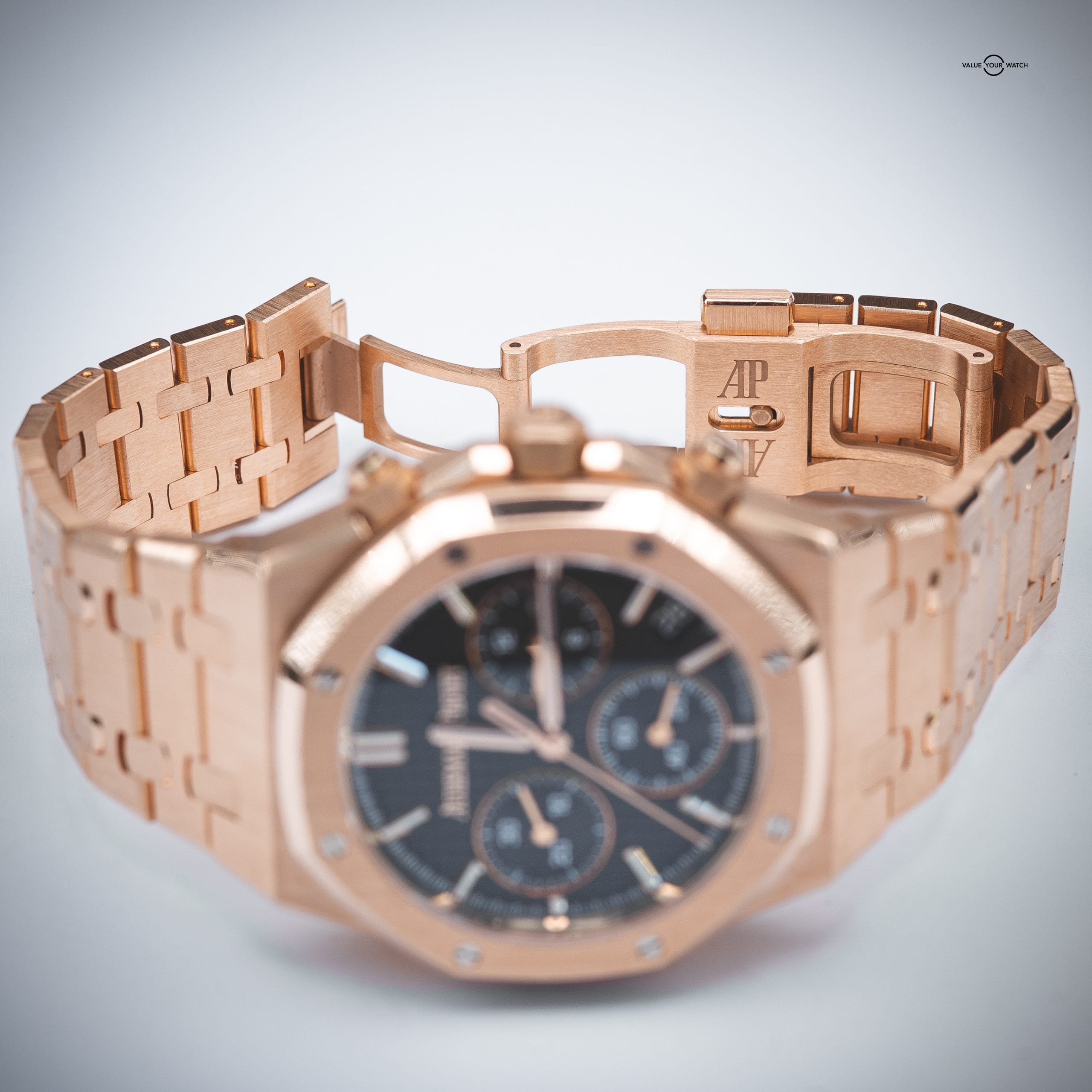 Audemars Piguet Royal Oak Chronograph 50th Anniversary 41mm Rose/Pink Gold Black Dial Selfwinding (26240OR.OO.1320OR.02) - Image 6