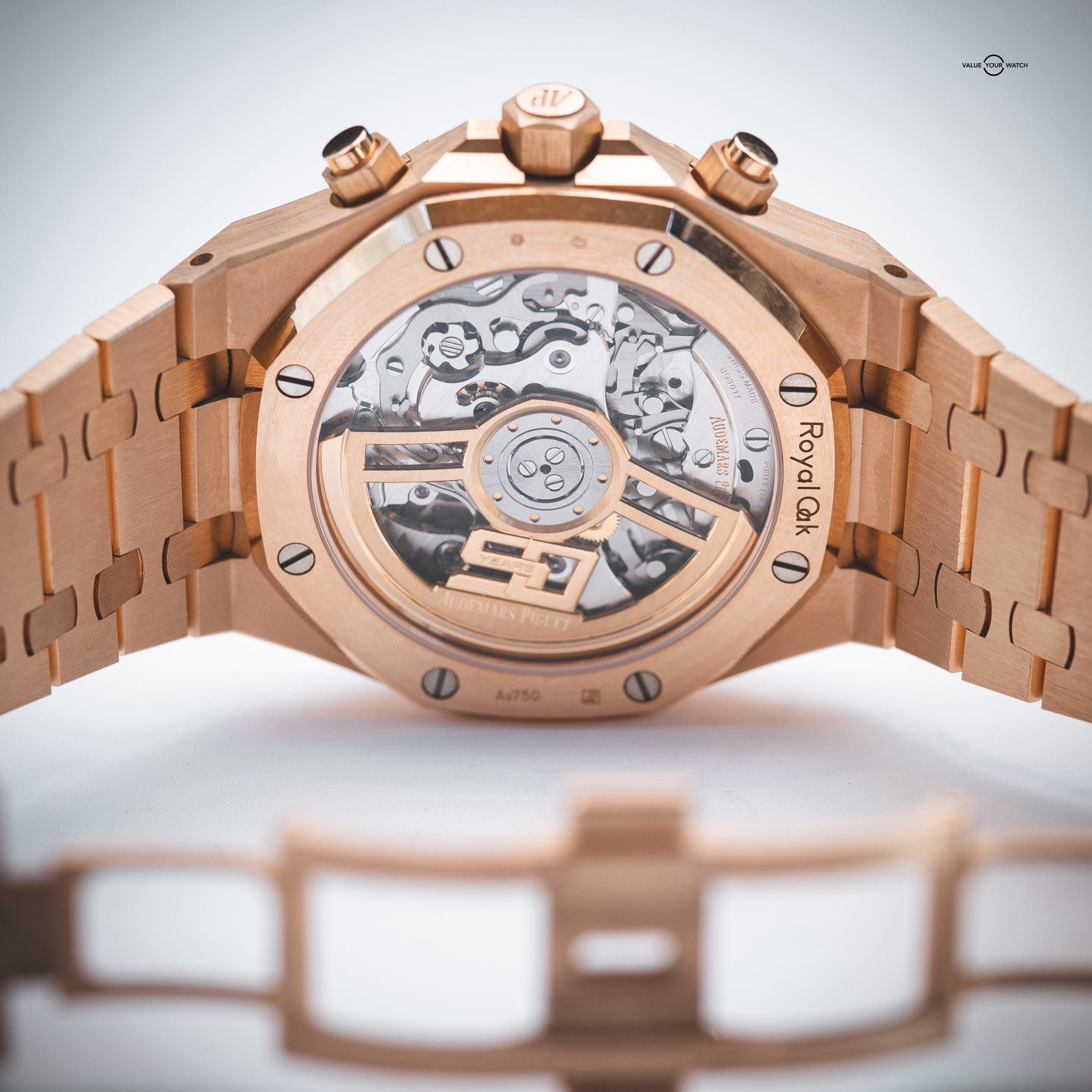 Audemars Piguet Royal Oak Chronograph 50th Anniversary 41mm Rose/Pink Gold Black Dial Selfwinding (26240OR.OO.1320OR.02) - Image 7
