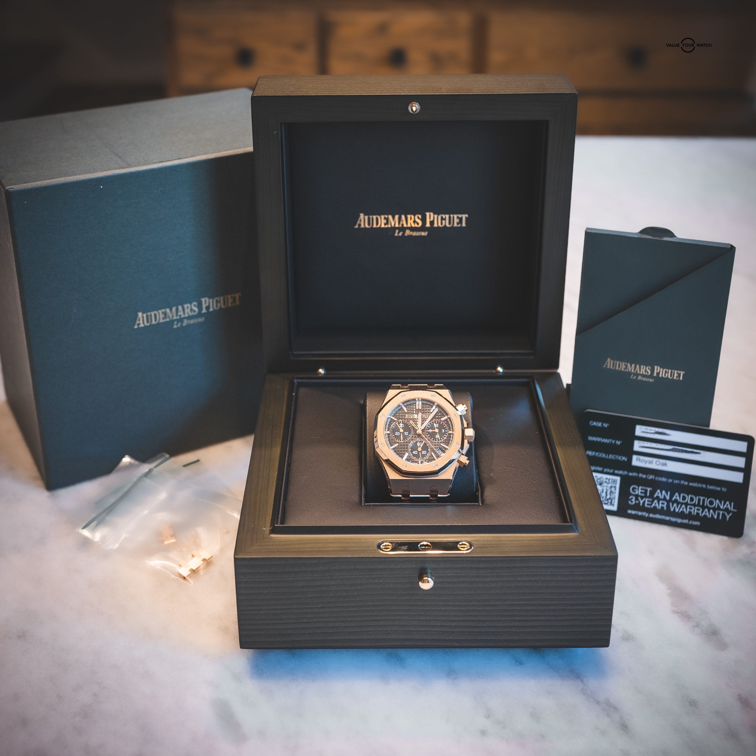 Audemars Piguet　ブラウンレザー　空き箱　BOX Audemars Piguet Royal Oak 26240BA.OO.1320BA.01, ALYX Limited