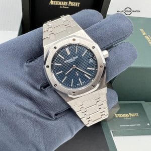 New 16202ST Audemars Piguet Royal Oak Jumbo Ultra Thin 39mm Steel Blue Dial
