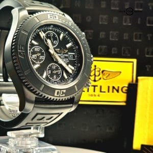 #13341B Limited Edition Breitling Blacksteel SuperOcean II Chronograph 44mm