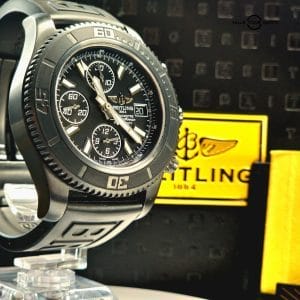 #13341B Limited Edition Breitling Blacksteel SuperOcean II Chronograph 44mm