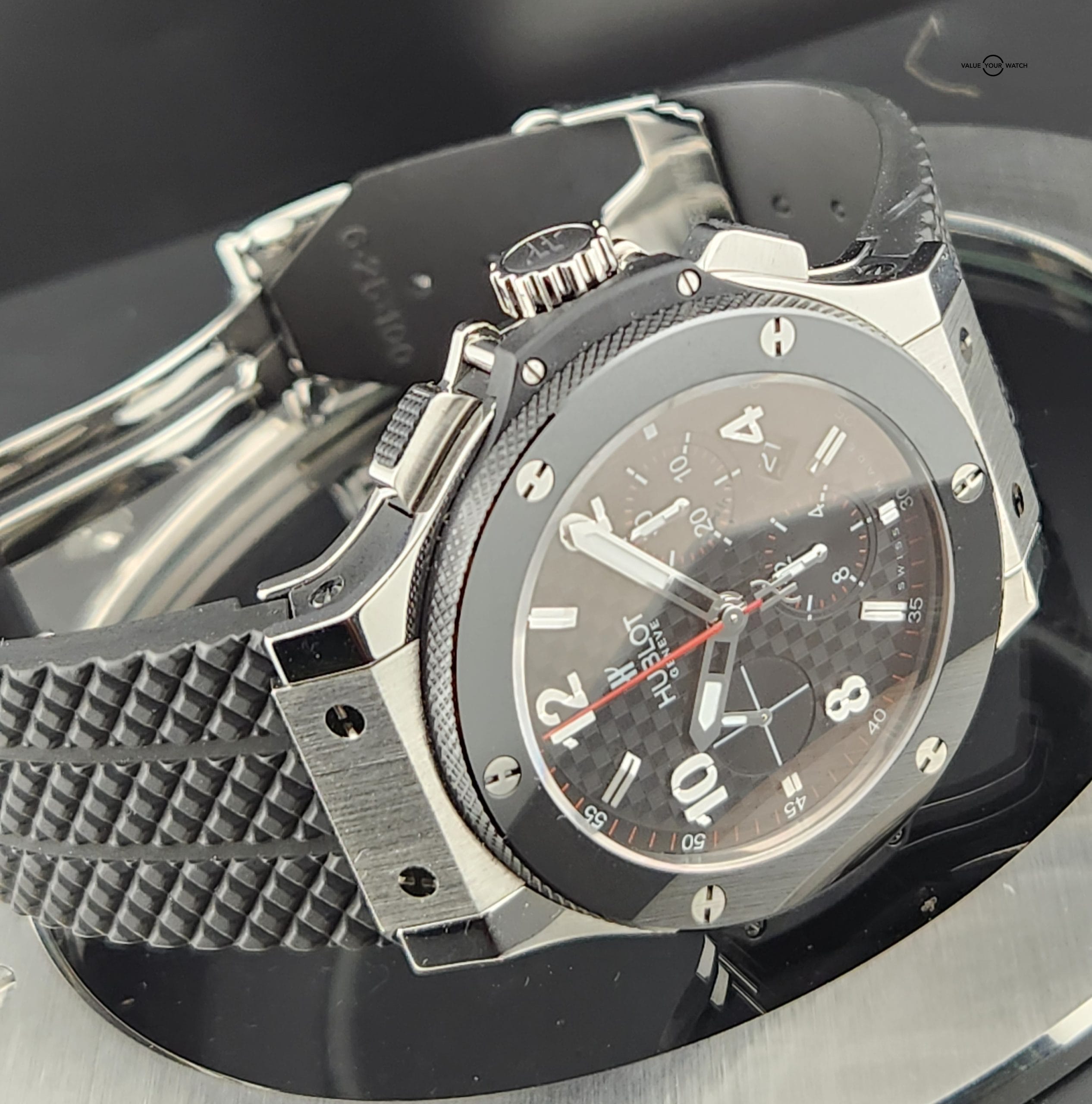 Hublot Big Bang 44mm Steel Ceramic Black Carbon Fiber Dial - Image 5