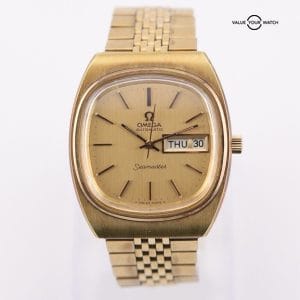 Vintage Omega Seamaster Ref.166.0211 TV Dial Cal.1020 Automatic Gold Men's Watch