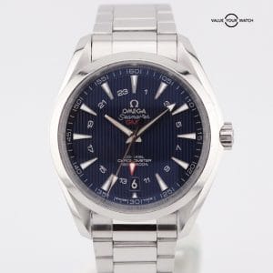 OMEGA SEAMASTER Aqua Terra GMT 43mm Blue | 231.10.43.22.03.001 | Watch + Card