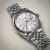 Rolex Datejust 36 silver dial fluted gold bezel jubilee bracelet