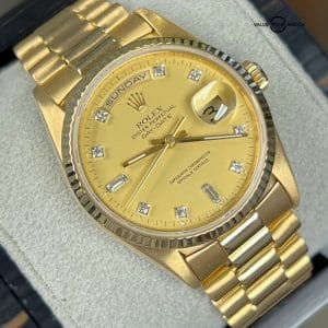 Rolex Day-Date 36mm President 18238 Diamond Dial 18K Yellow Gold!