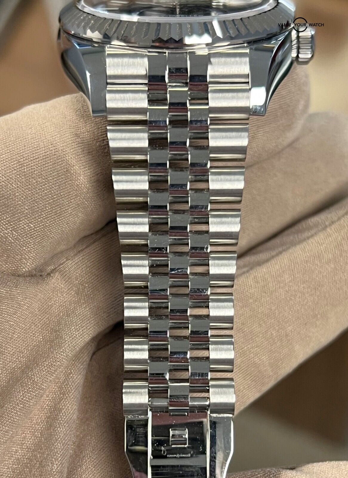 2021 Rolex Sky-Dweller Blue Dial Jubilee Stainless Steel White Gold BOXES/PAPERS - Image 11