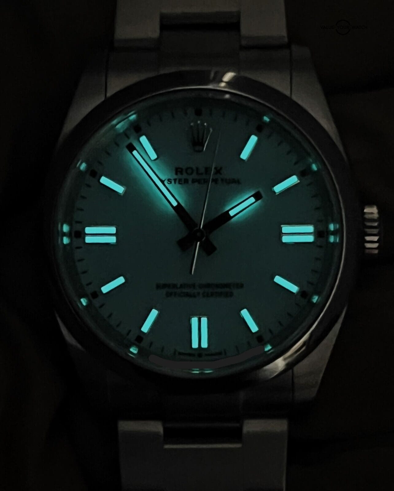 2022 Rolex Oyster Perpetual 126000 36mm Turquoise Tiffany BOXES/PAPERS! - Image 4