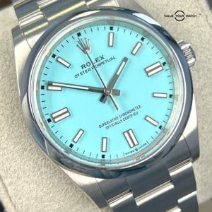 2022 Rolex Oyster Perpetual 126000 36mm Turquoise Tiffany BOXES/PAPERS!