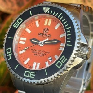 Deep Blue Daynight Pro Diver Automatic T 100 Flat Tube Watch Discontinued Model