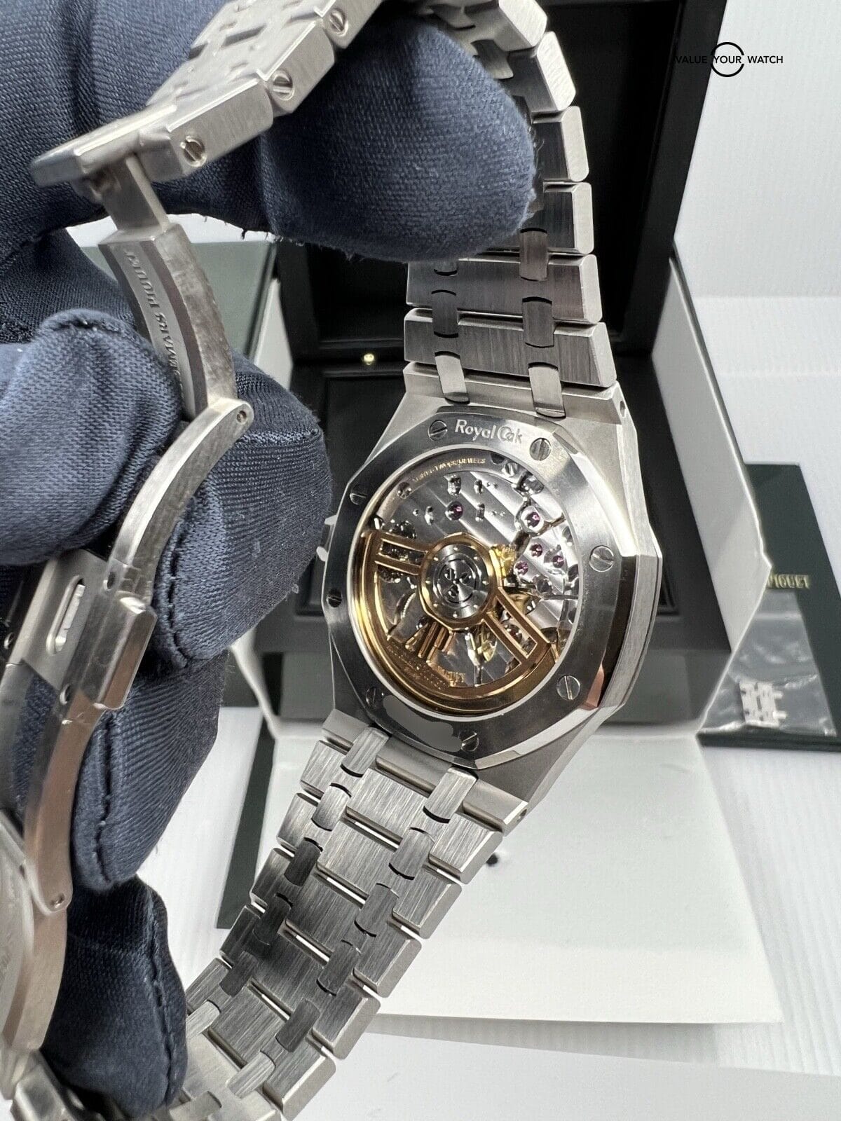 Box Papers Audemars Piguet Royal Oak 41mm 15500ST.OO.1220ST.02 Grey Dial in Stee - Image 4