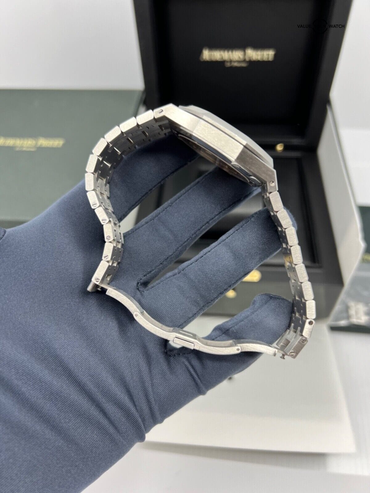 Box Papers Audemars Piguet Royal Oak 41mm 15500ST.OO.1220ST.02 Grey Dial in Stee - Image 6