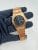 J Serial Mint Audemars Piguet Royal Oak Blue 39mm 18K Rose Gold Watch Only