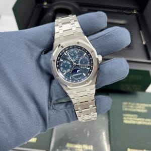 2017 Complete Set Audemars Piguet Royal Oak Blue Dial Perpetual Calendar 26574st