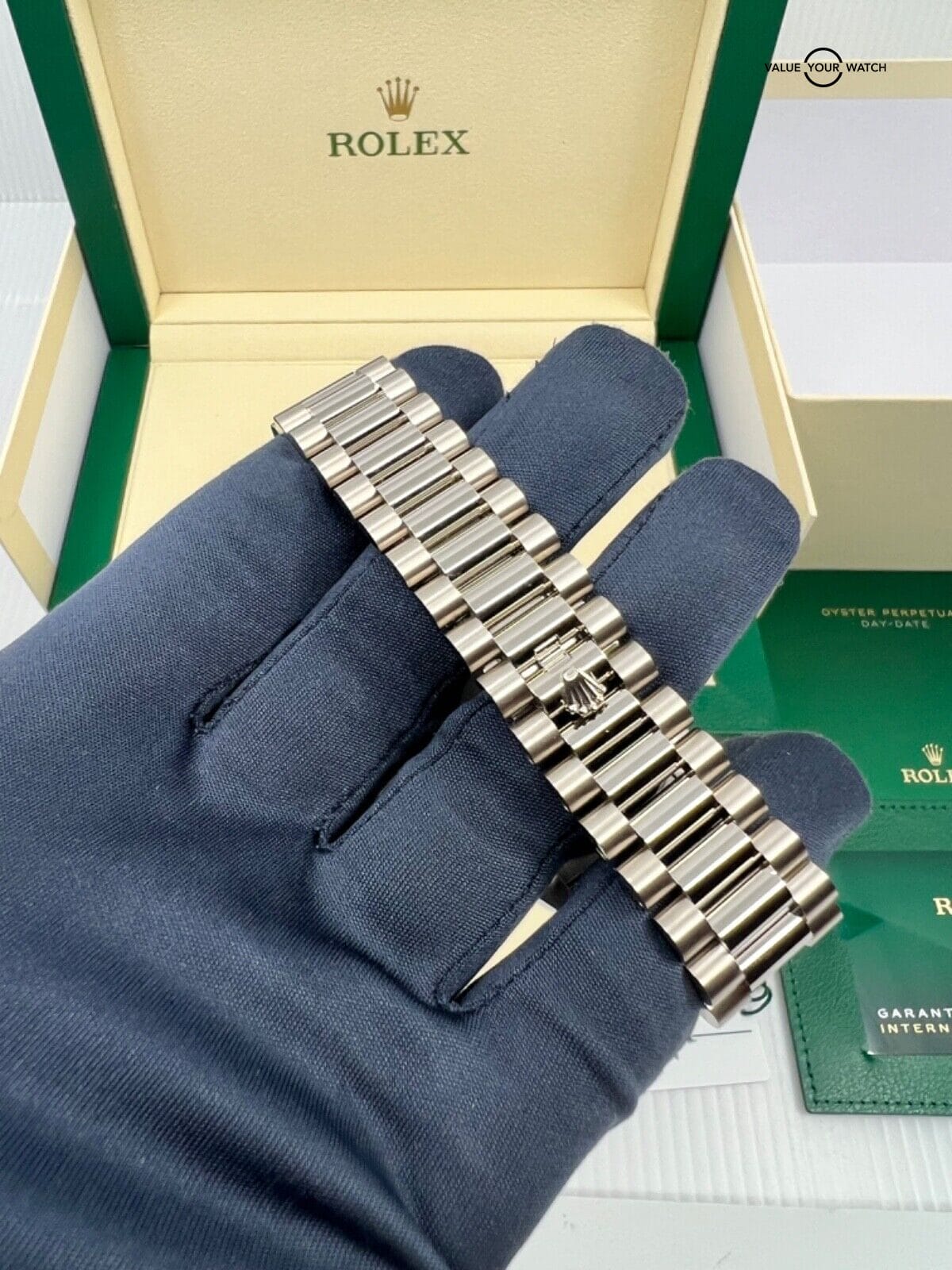 New 2022 Rolex Day-Date 40mm OLIVE Green Dial President 18K White Gold 228239 - Image 4