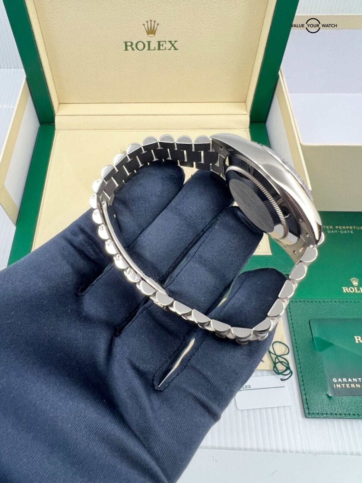 New 2022 Rolex Day-Date 40mm OLIVE Green Dial President 18K White Gold 228239 - Image 5