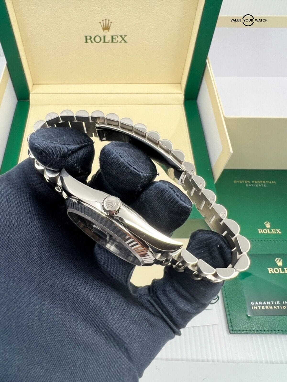 New 2022 Rolex Day-Date 40mm OLIVE Green Dial President 18K White Gold 228239 - Image 6