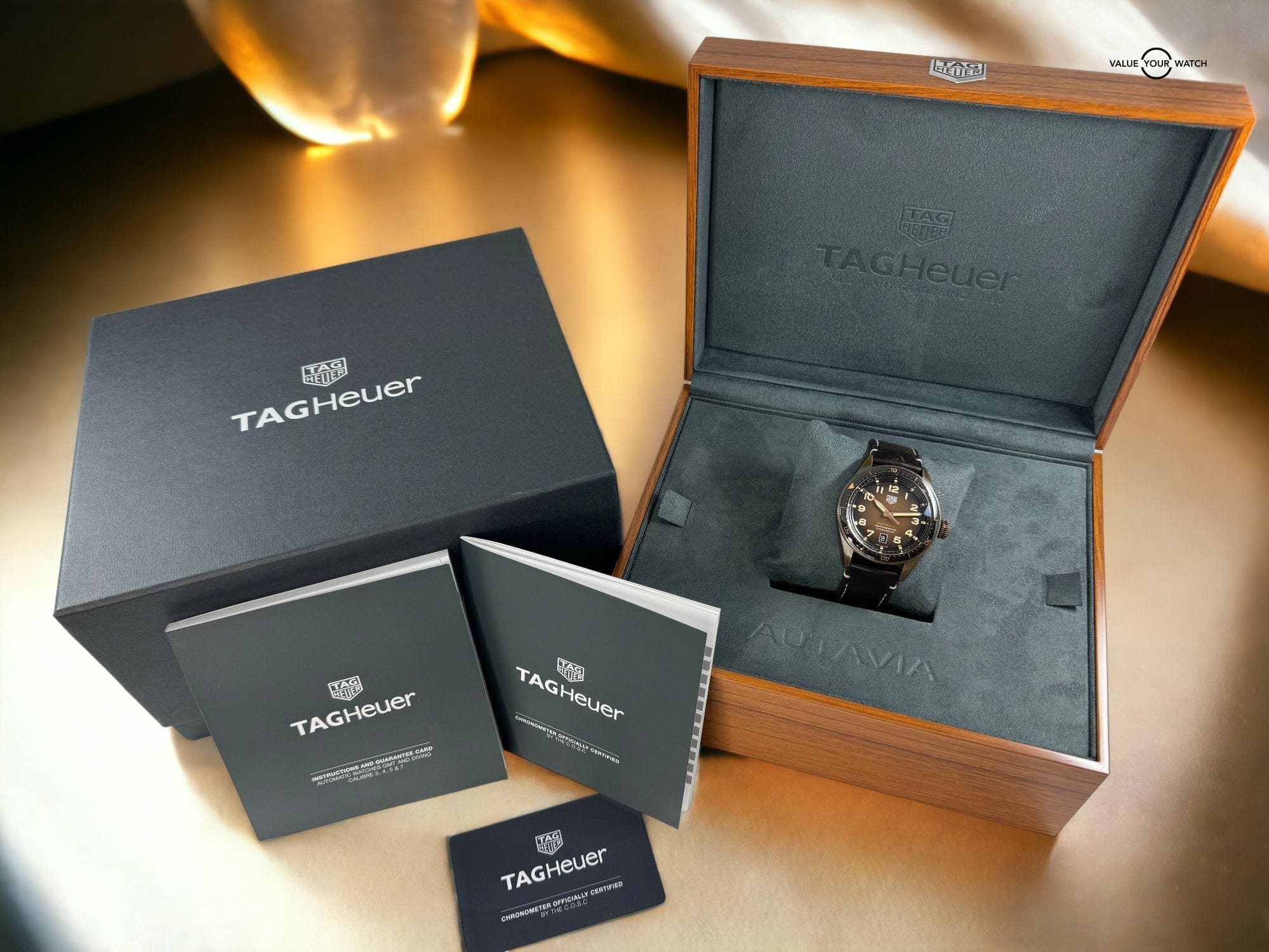 TAG Heuer Autavia Bronze Brown Dial Watch 42MM Automatic Watch WBE5191.FC8276 - Image 9