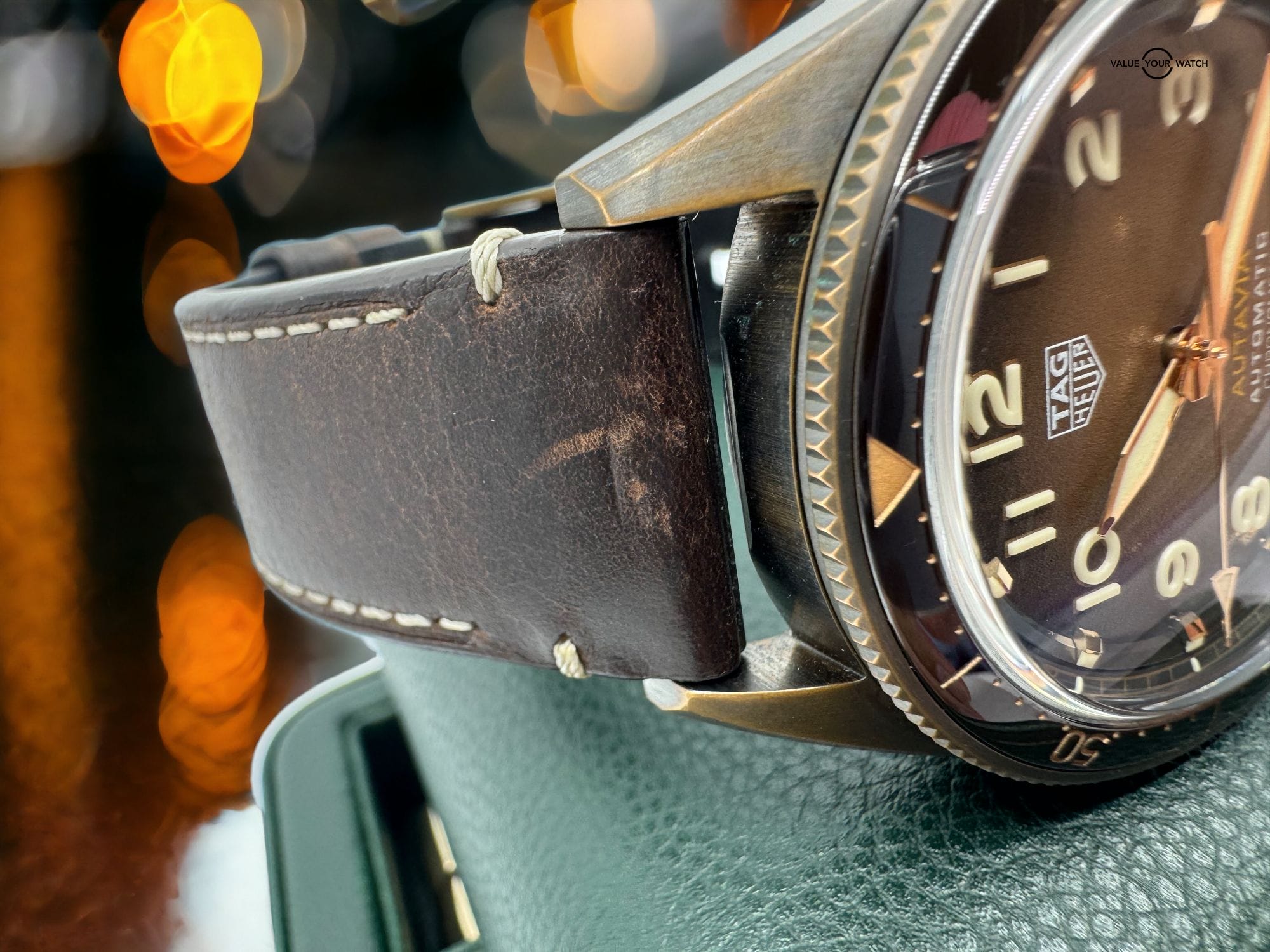 TAG Heuer Autavia Bronze Brown Dial Watch 42MM Automatic Watch WBE5191.FC8276 - Image 4