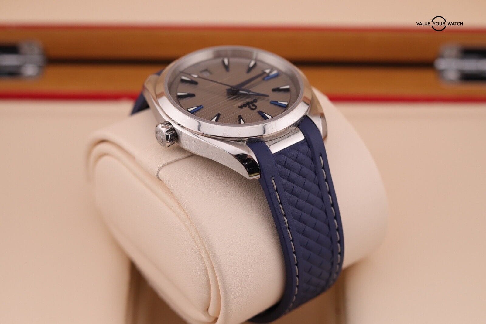 Omega Seamaster Aqua Terra Grey Blue Automatic Watch 220.12.41.21.06.001 B+P - Image 3