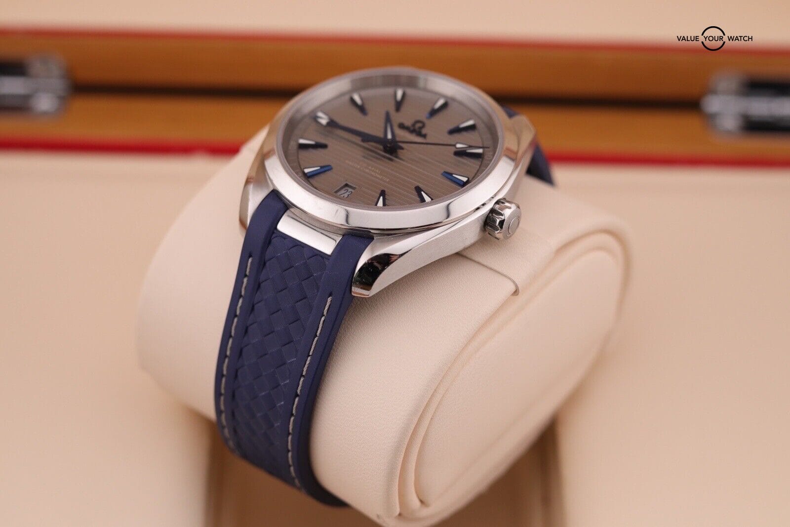 Omega Seamaster Aqua Terra Grey Blue Automatic Watch 220.12.41.21.06.001 B+P - Image 4