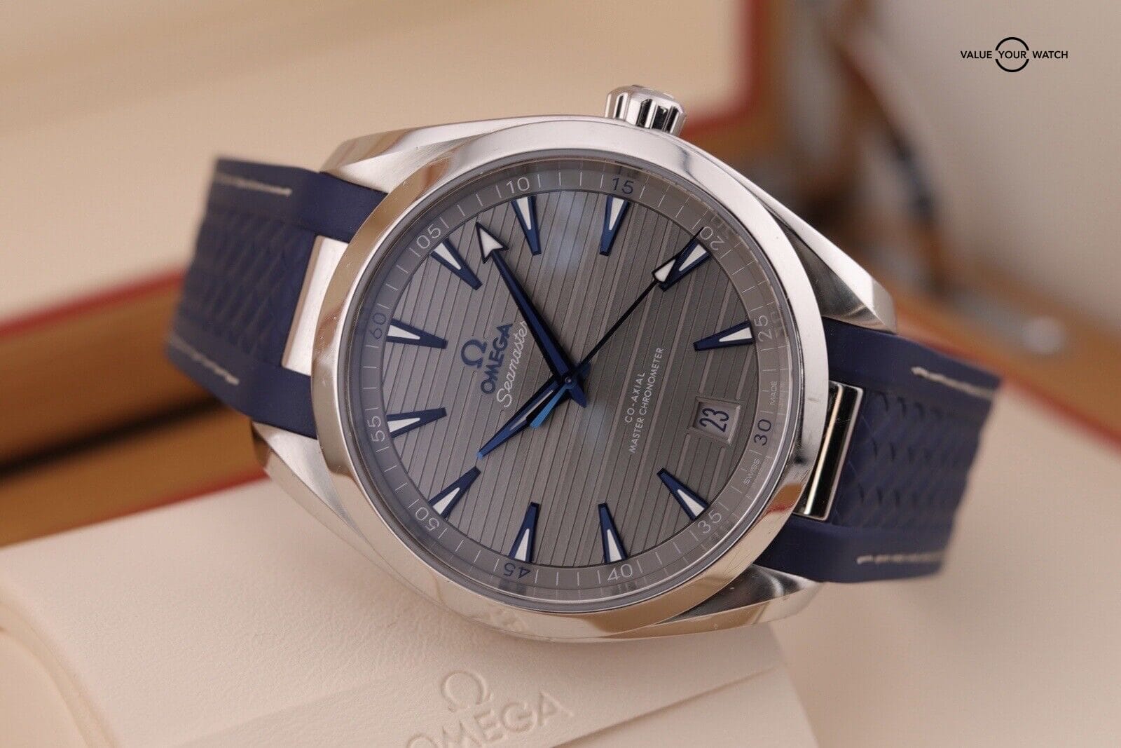 Omega Seamaster Aqua Terra Grey Blue Automatic Watch 220.12.41.21.06.001 B+P