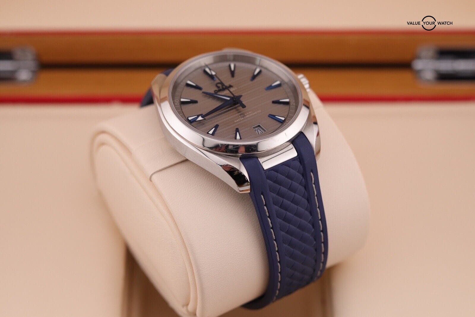 Omega Seamaster Aqua Terra Grey Blue Automatic Watch 220.12.41.21.06.001 B+P - Image 8
